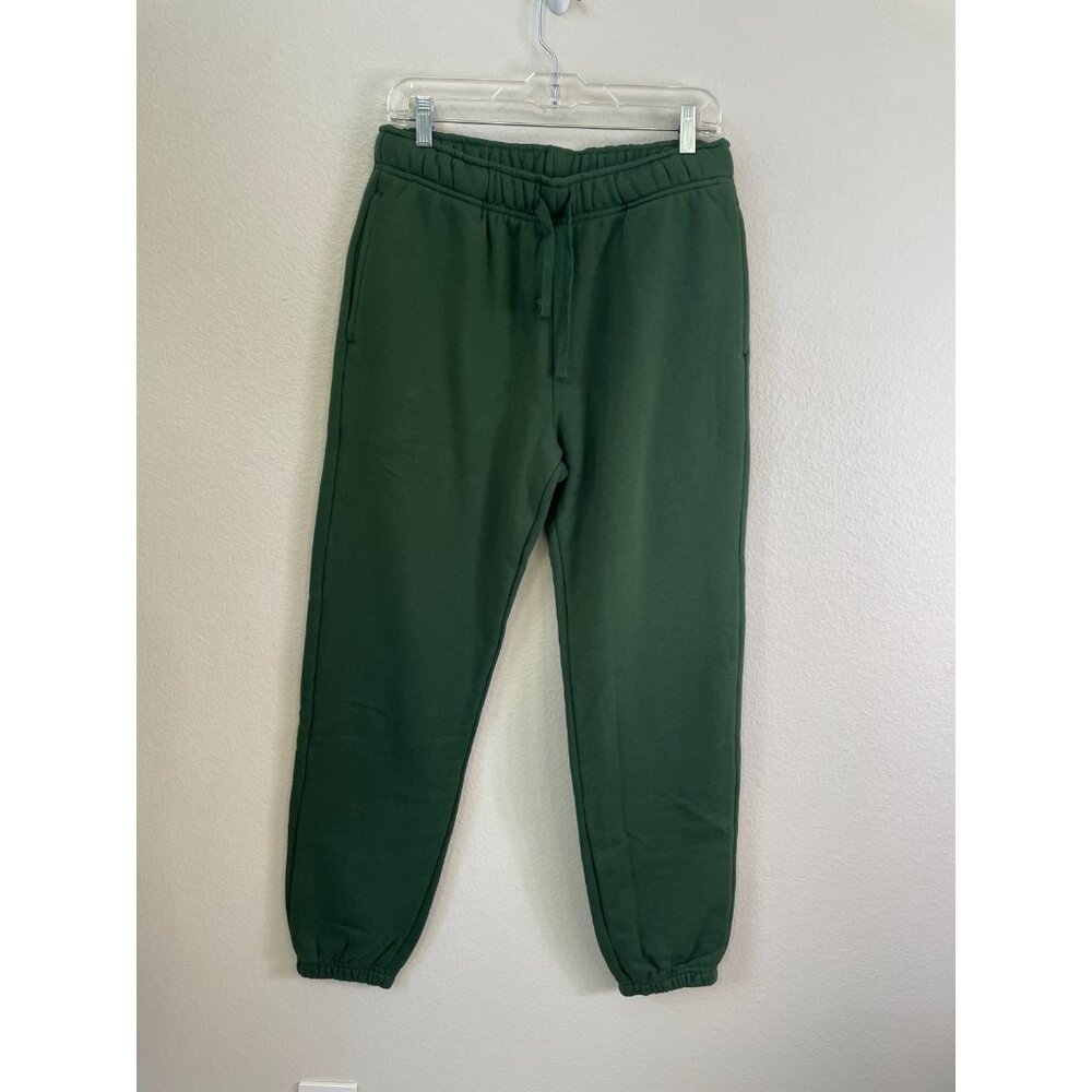 NEW American Giant‎ Womens Medium Classic Sweatpants Green Moss Fleece Lined